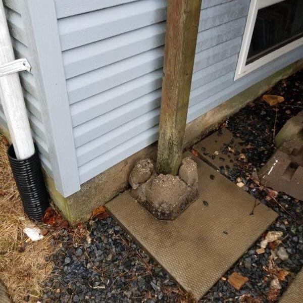 Improper Deck Footings